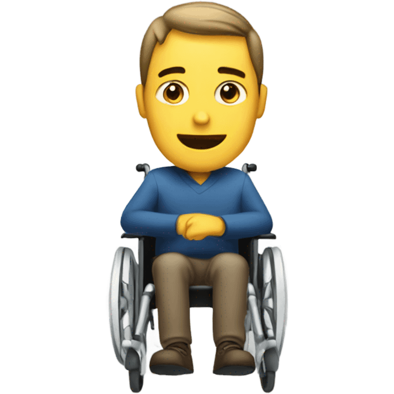 Man with a wheelchair emoji