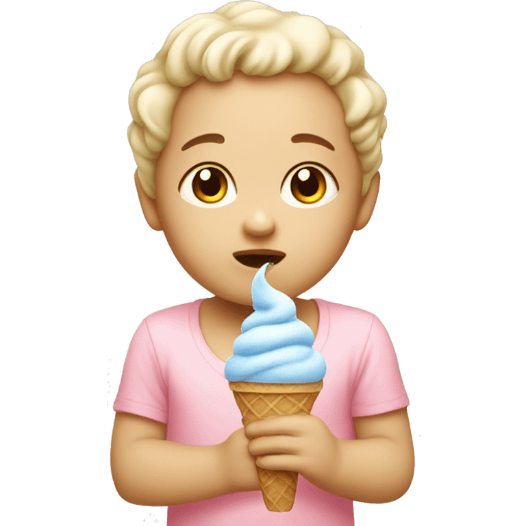 Ice cream baby no voice emoji