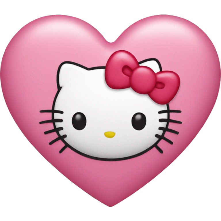 hello kitty heart emoji