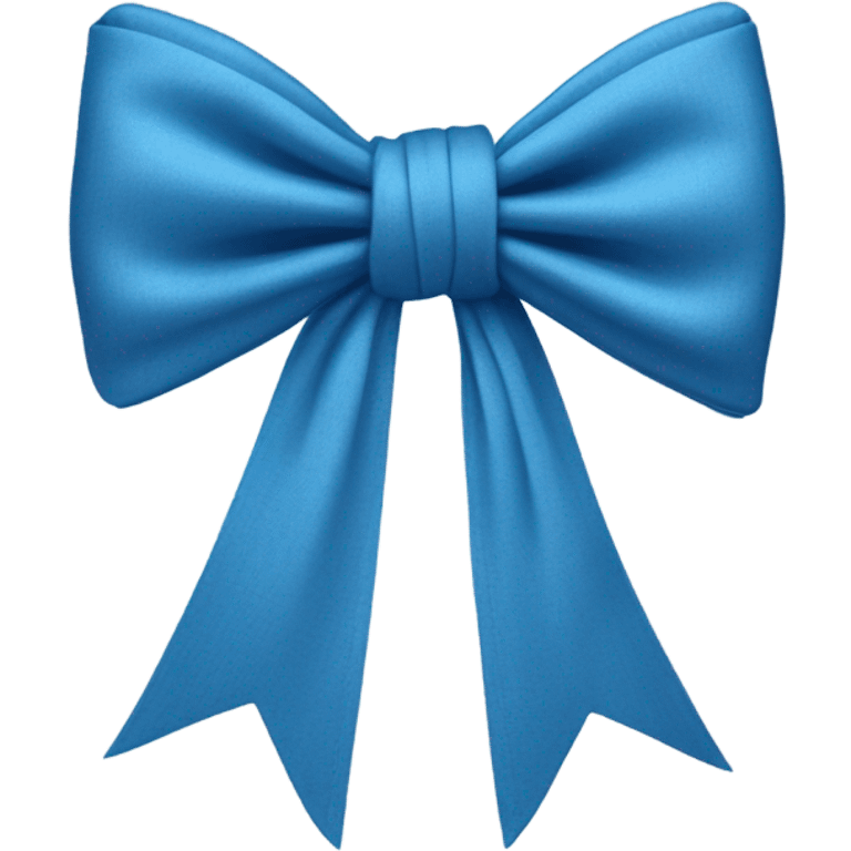 Blue quartette bow emoji