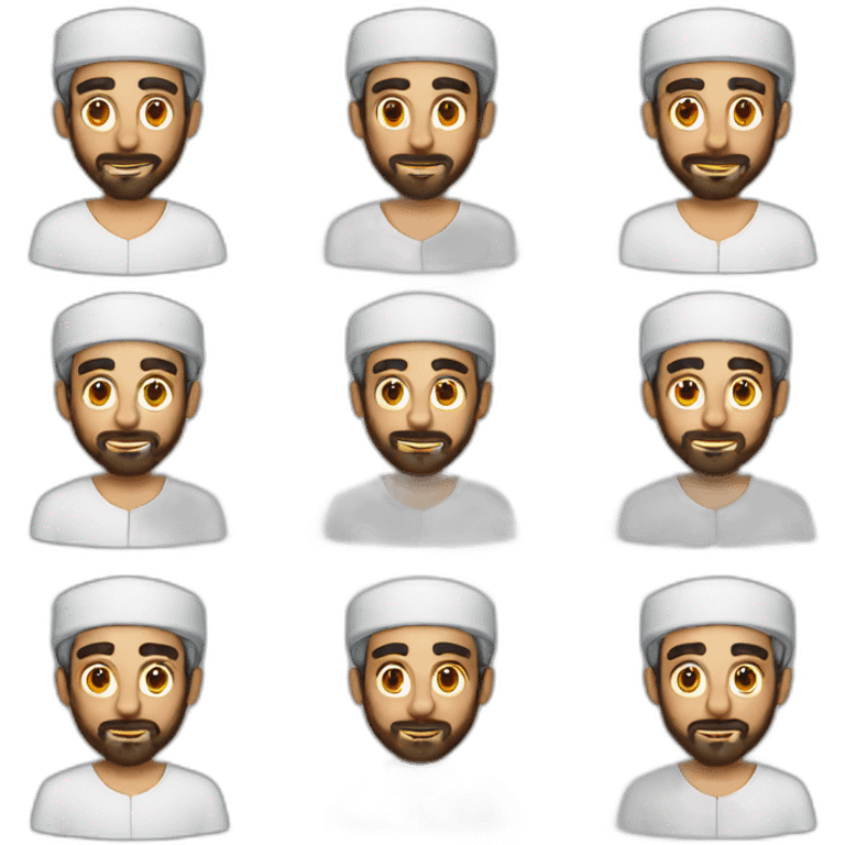 Arabic Man 41 years old working emoji