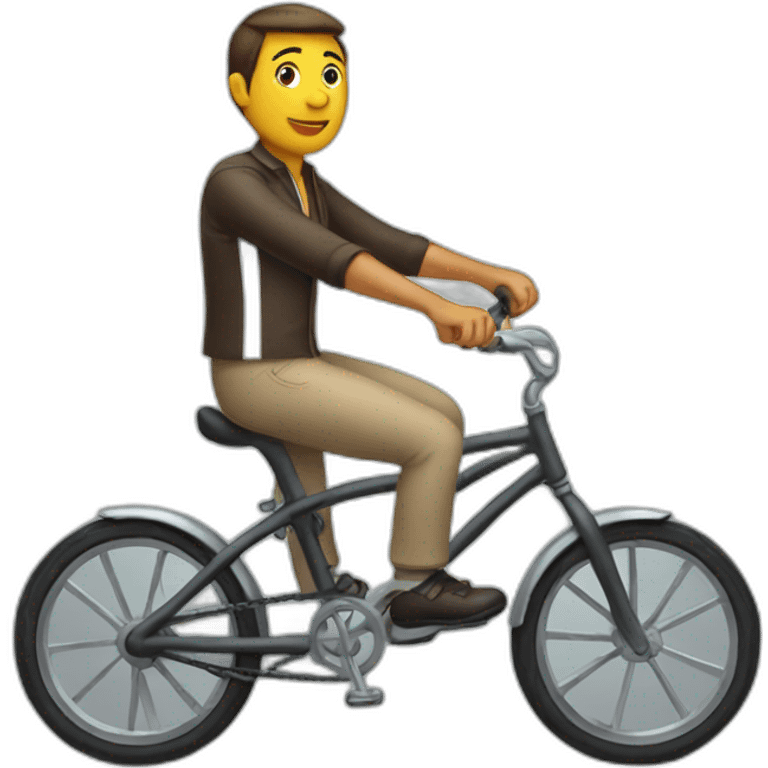 Riding riding bicycle emoji