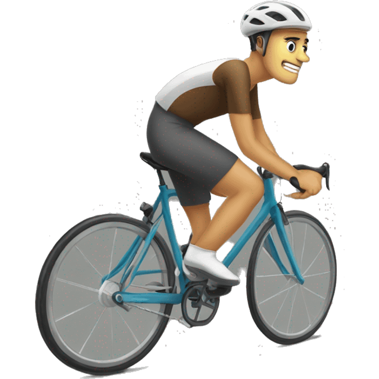 Marcron sur vélo  emoji