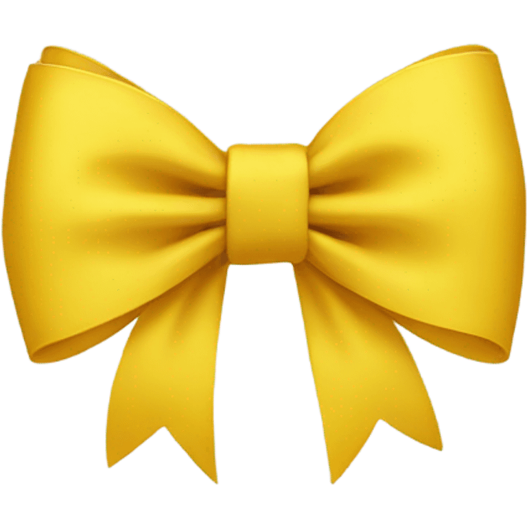 Yellow bow emoji