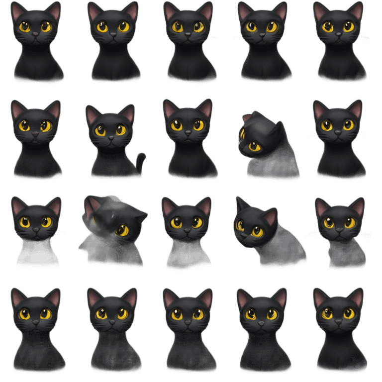 Black cat emoji