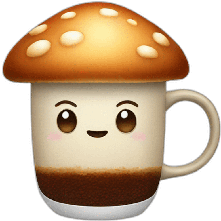 mushroom coffee emoji