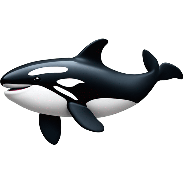 Orca whale with a stack of money in its mouth emoji