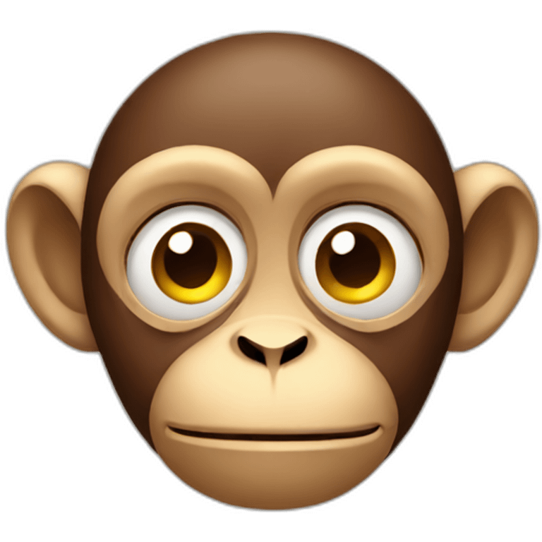 Monkey thinking emoji