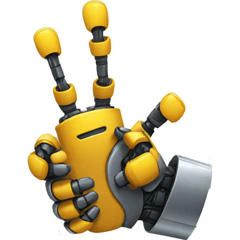 robot handshake emoji