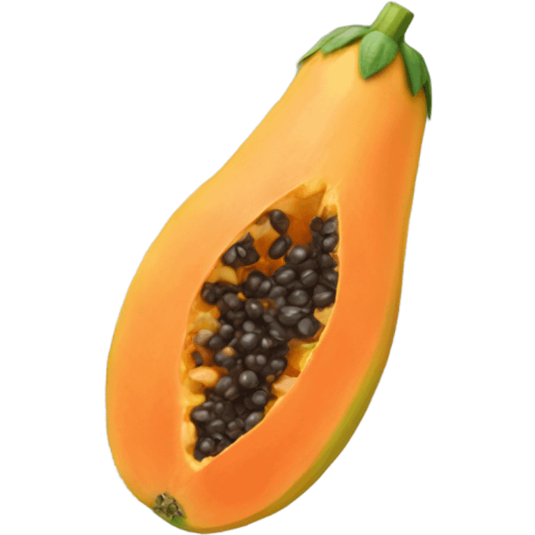 Realistic Papaya  emoji