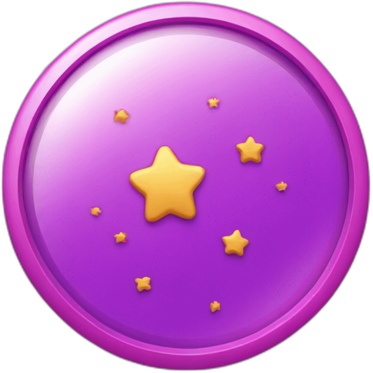 Purple pink space token coin stars emoji