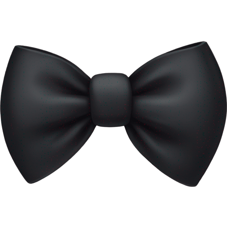 Black bow emoji