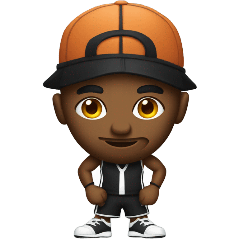 Gangster playing basketball  emoji