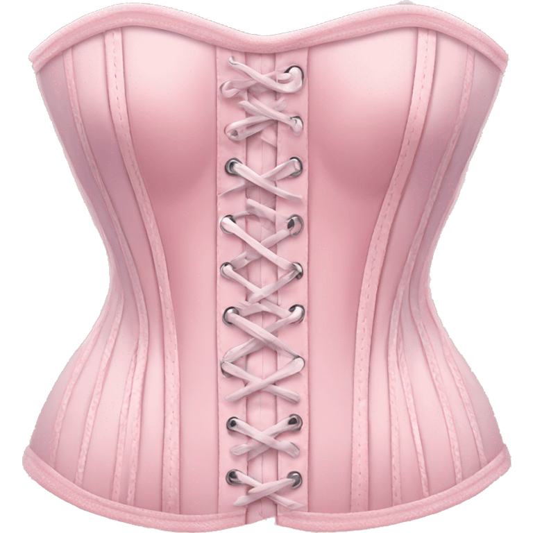 Pastel pink corset  emoji