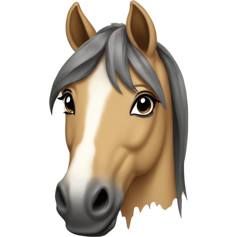 Buckskin paint pony  emoji