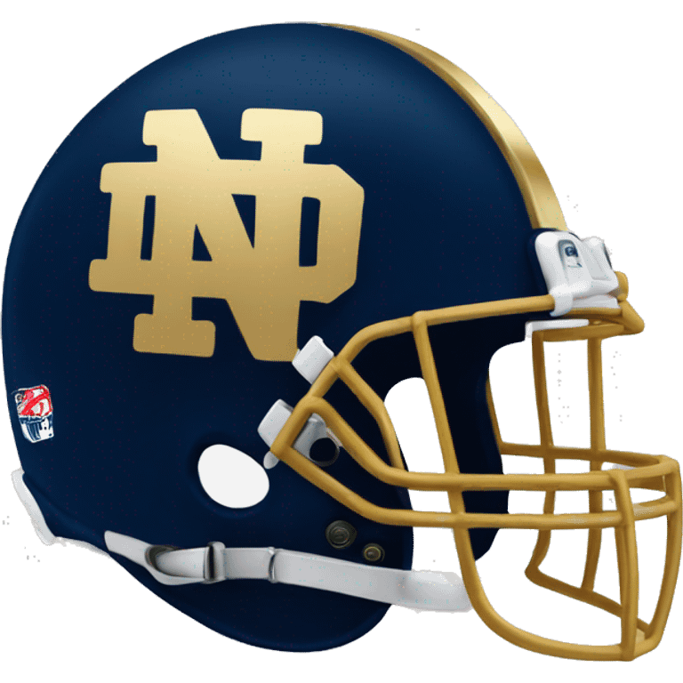 Notre dame football helmet emoji