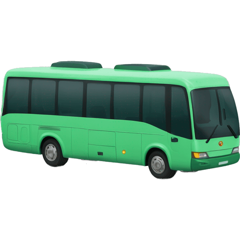 Autobús verde emoji