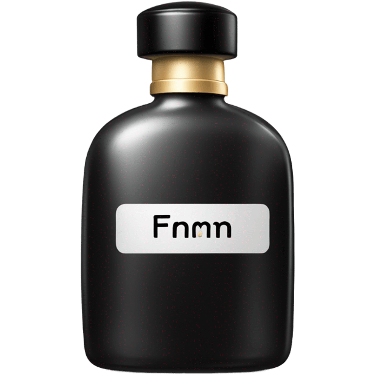 smiling perfume with black cap emoji