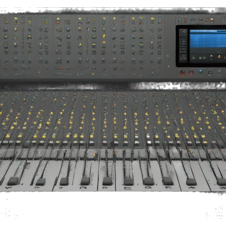 music studio mixing console desk emoji