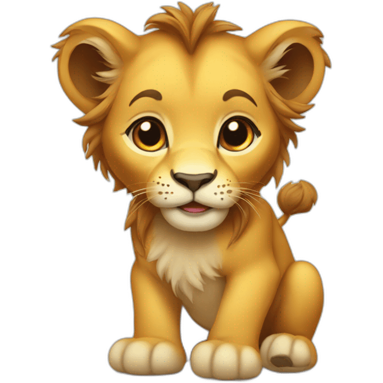 Baby lion emoji