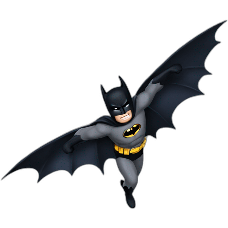 The dark knight batman flying emoji