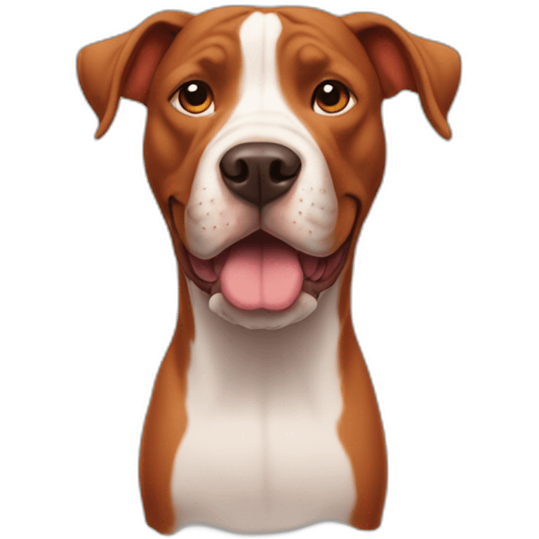 Clifford the big red pit bull emoji