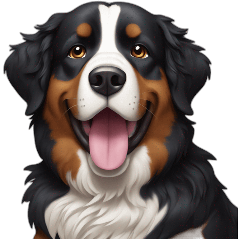 bernese mountain dog karaoke emoji