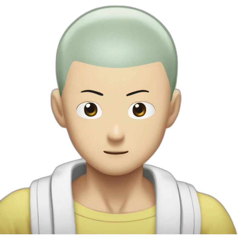 Saitama from One Punch Man saying OK emoji