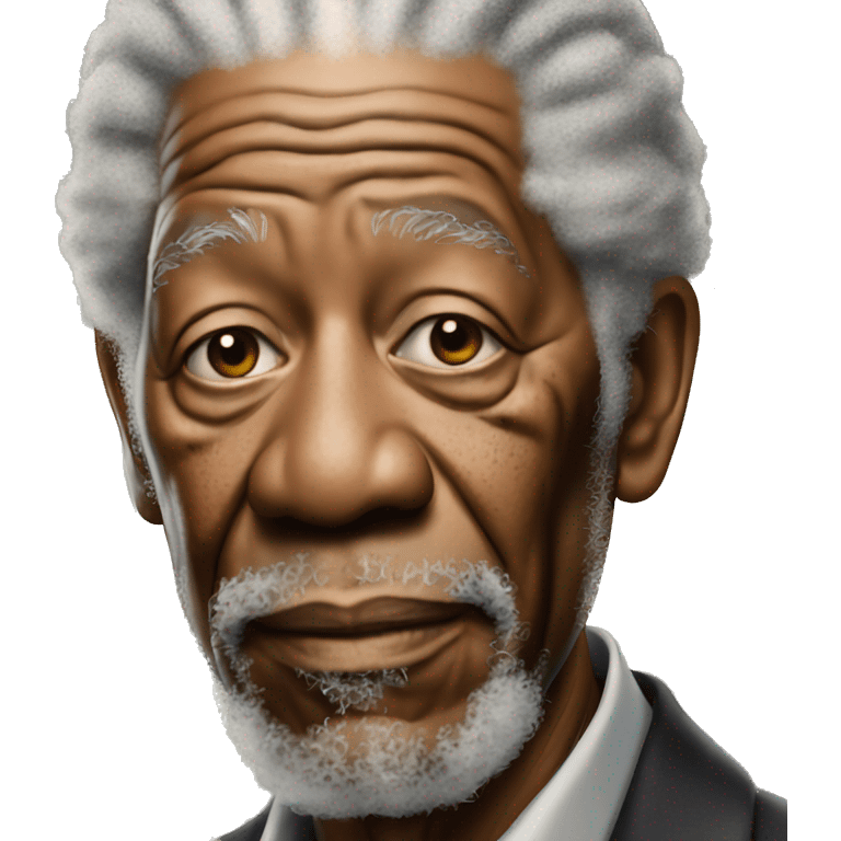 Morgan Freeman looks down sadly emoji