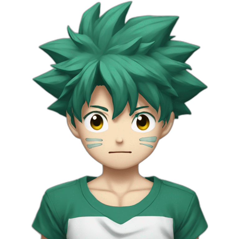 izuku midoriya with broken bones emoji