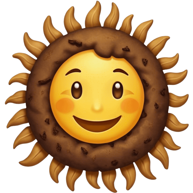 sun poop emoji emoji