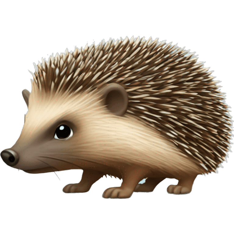 Hedge hog with Santa hat on emoji