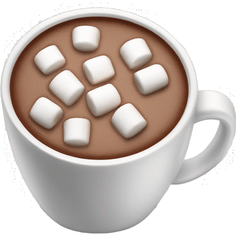 hot chocolate with marshmallows  emoji