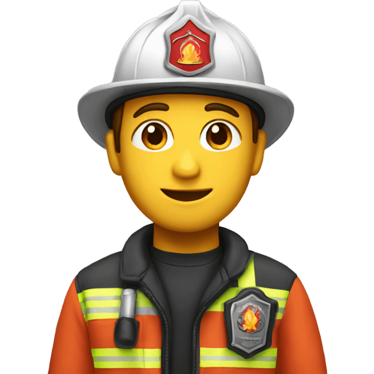 fire fighter ,whole body emoji