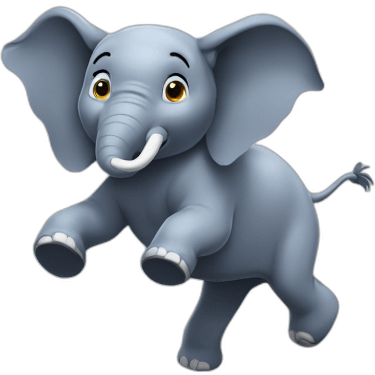 Elefante volando emoji