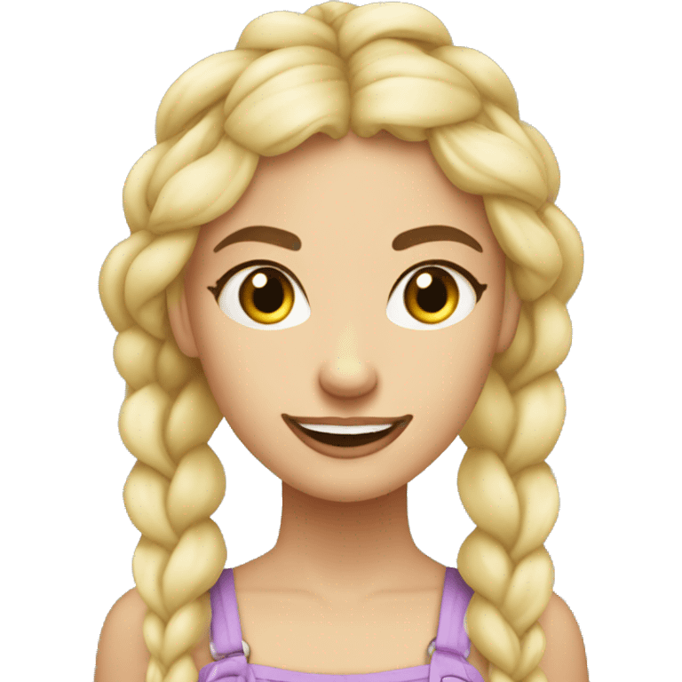 white braided blonde vanilla muffins girl emoji