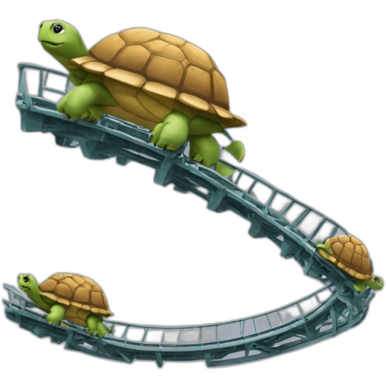 Turtle rollercoaster  emoji