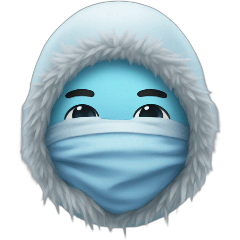 Freezing cold emoji