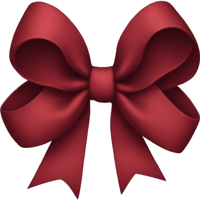 dark red bow emoji