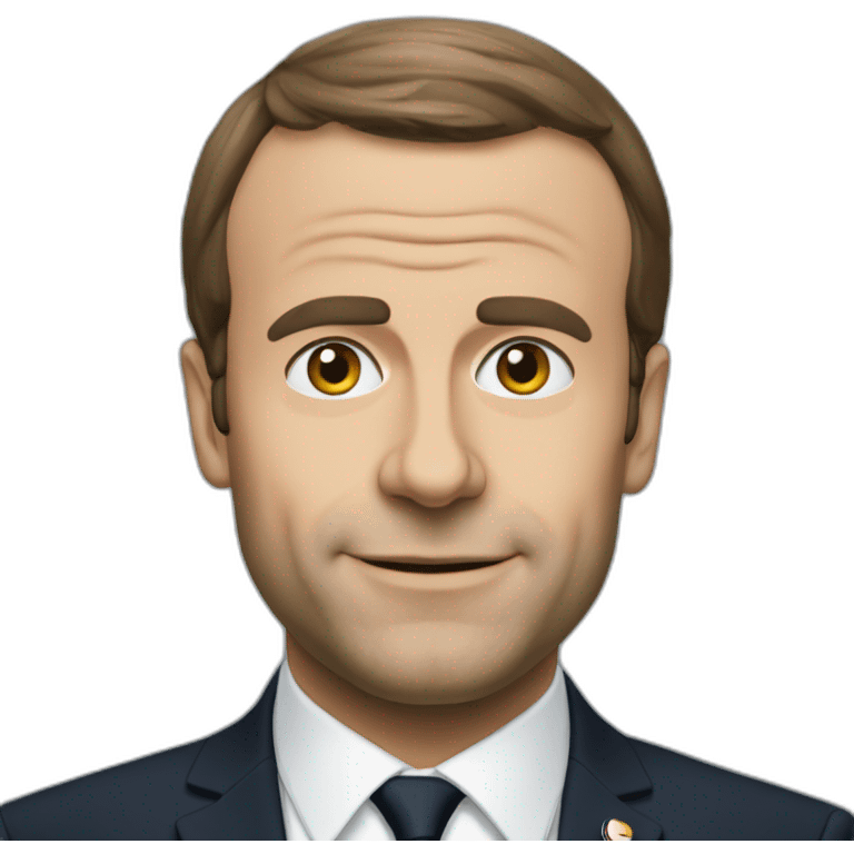 Macron débile emoji