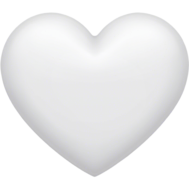 White heart outline emoji