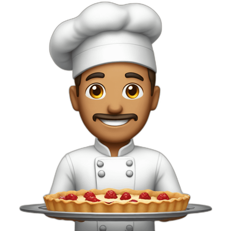 Carlos baking a tart emoji