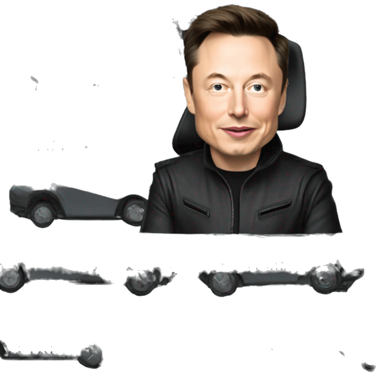 Elon musk in cybertruck emoji