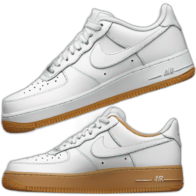 Nike Air Force 1 sneakers emoji