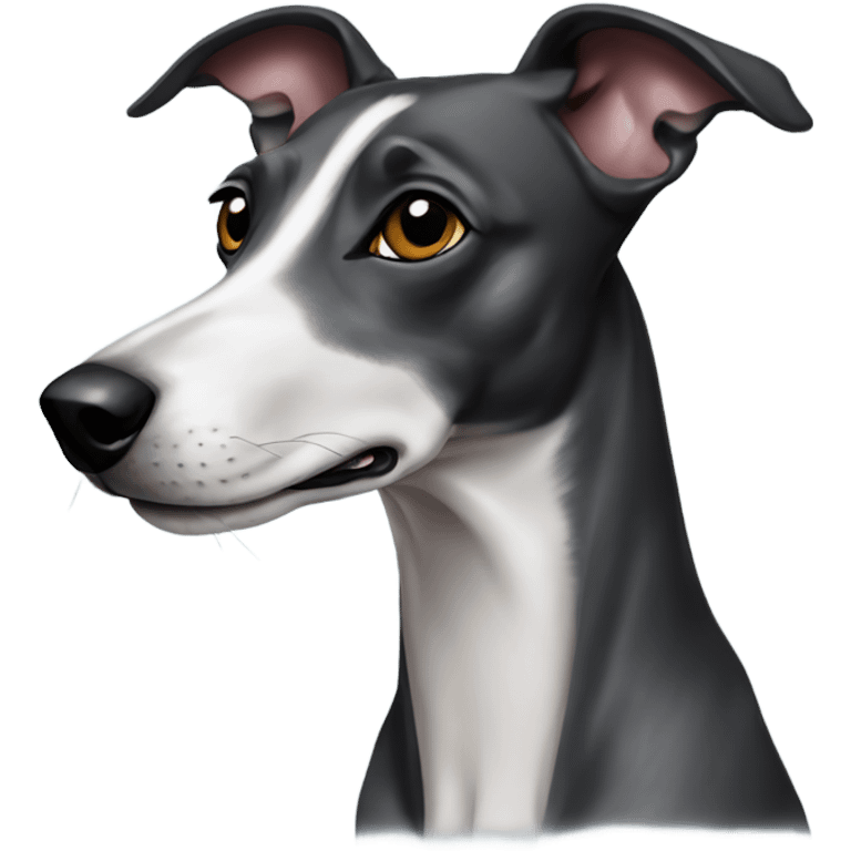 Black whippet emoji