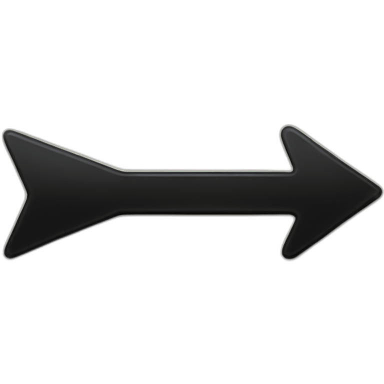 black right arrow classic style emoji