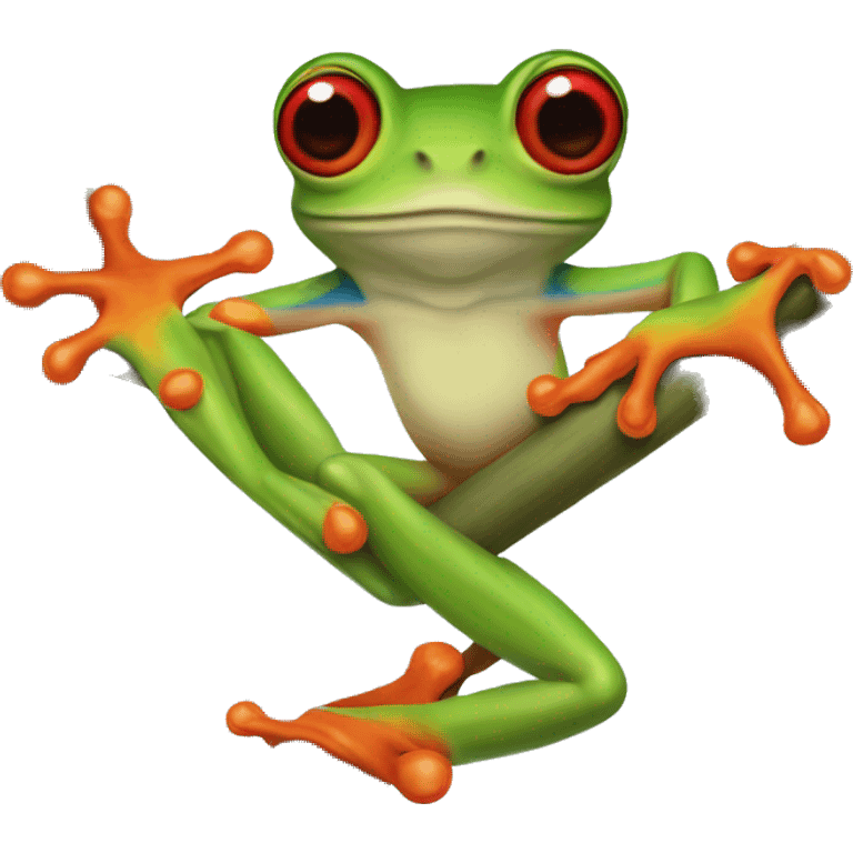 Red eye tree frog emoji