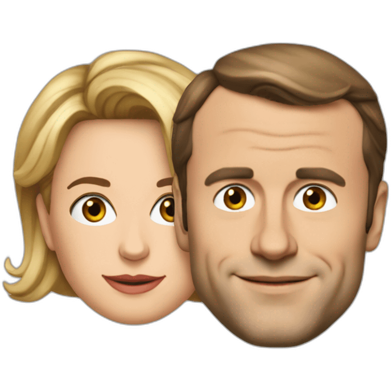 macron et brigitte emoji