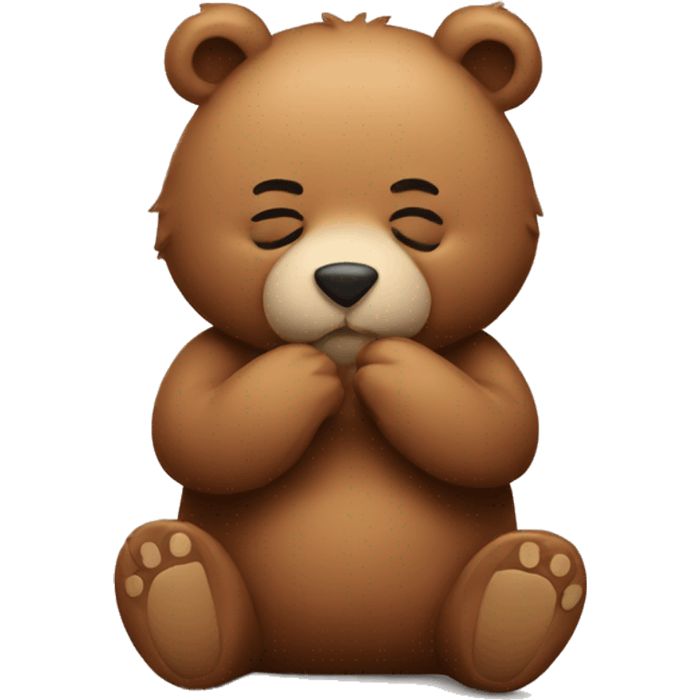 Bear kissing  emoji