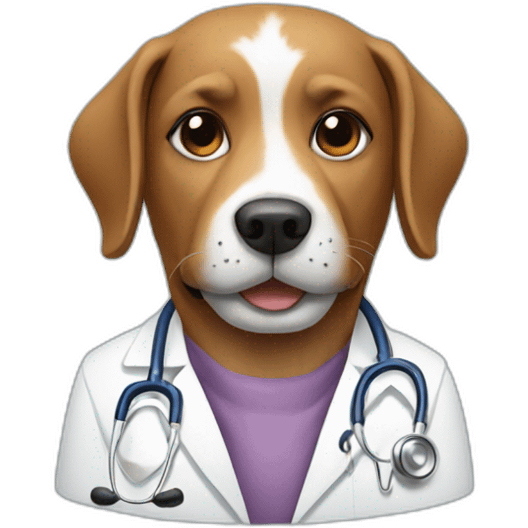 dog doctor emoji